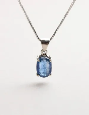 Blue Kyanite Mini Pendant Necklace