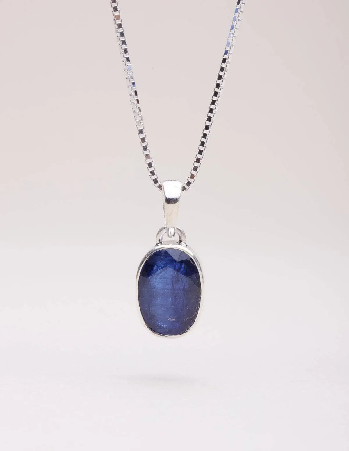 Blue Kyanite Mini Pendant Necklace