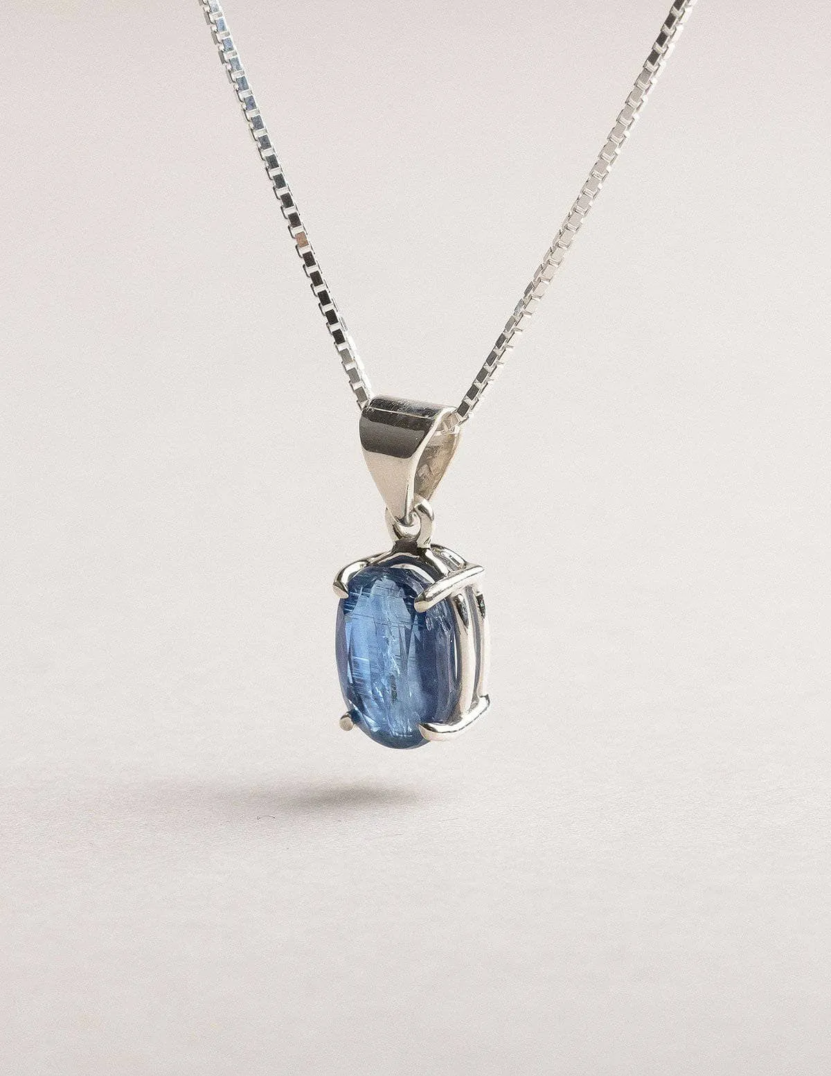 Blue Kyanite Mini Pendant Necklace