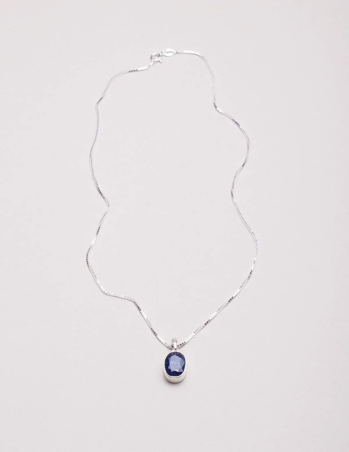 Blue Kyanite Mini Pendant Necklace