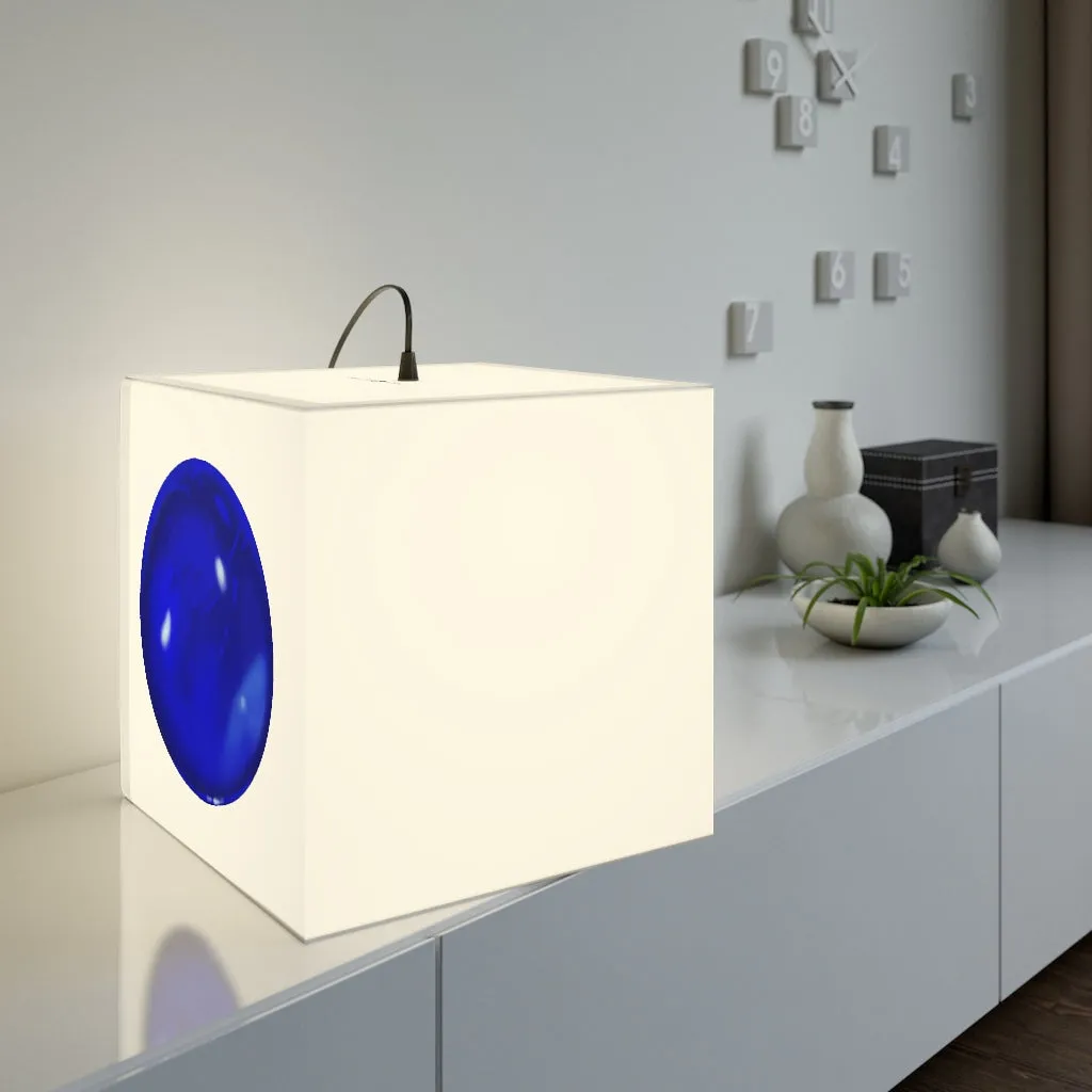 Blue Orb Personalized Lamp