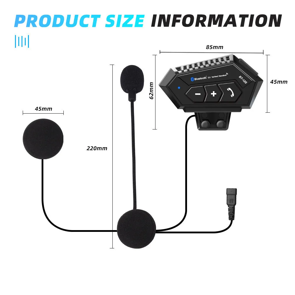 Bluetooth Wireless Headset For Motorcycle Helmet