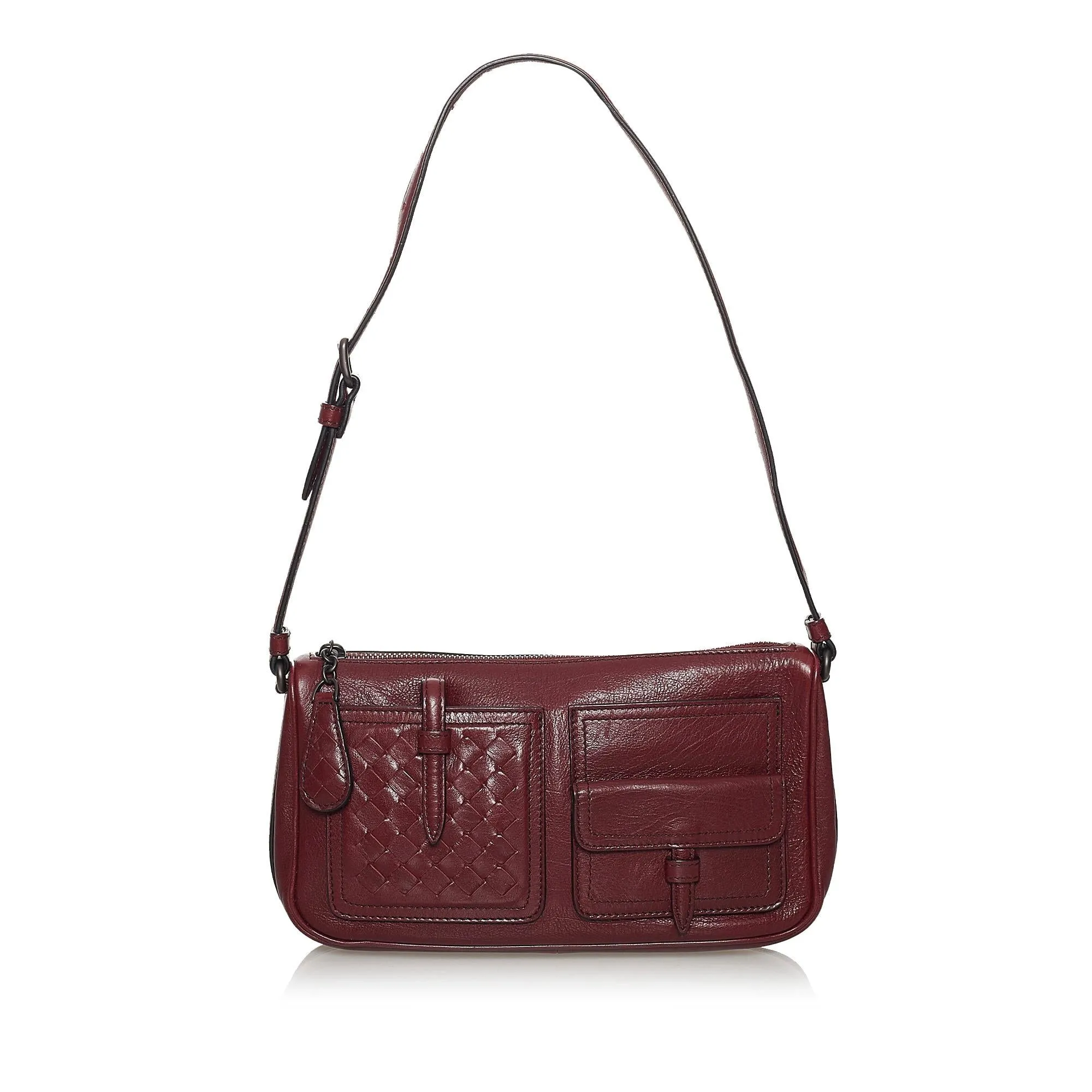 Bottega Veneta Intrecciato Leather Shoulder Bag (SHG-30920)