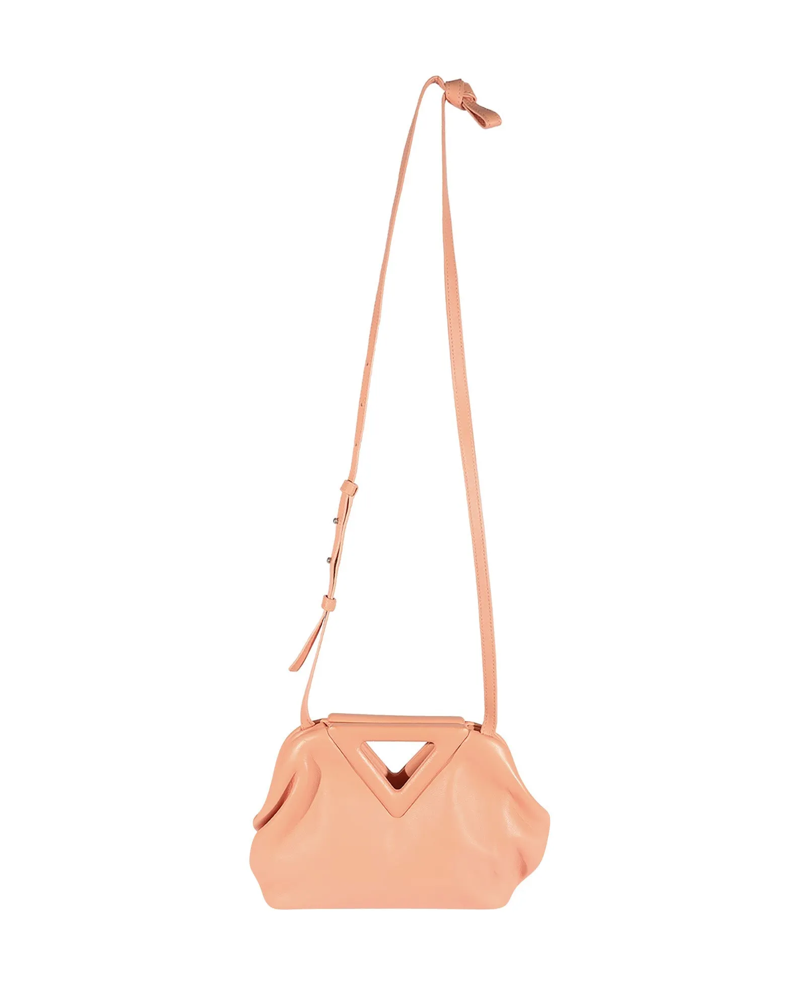 Bottega Veneta Peachy Calfskin Small The Point Bag