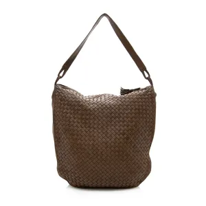 Bottega Veneta Vintage Intrecciato Nappa Crossbody Bag - FINAL SALE (SHF-17600)