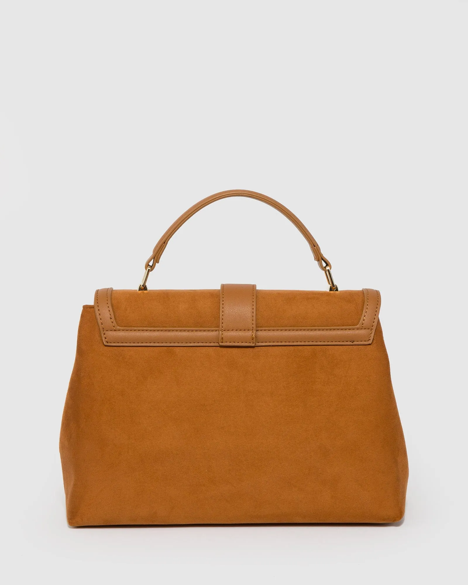 Brown Asma Ring Top Handle Bag