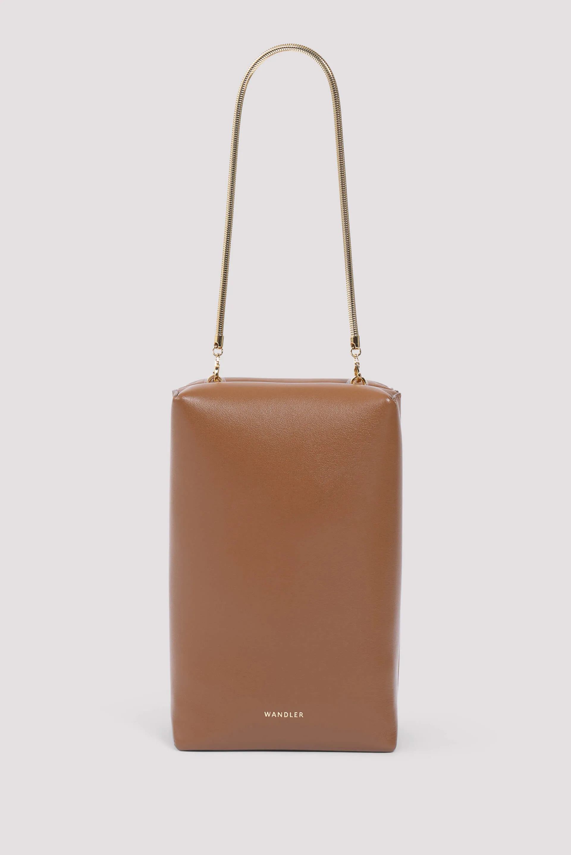 Brown Leo Box Leather Mini Bag