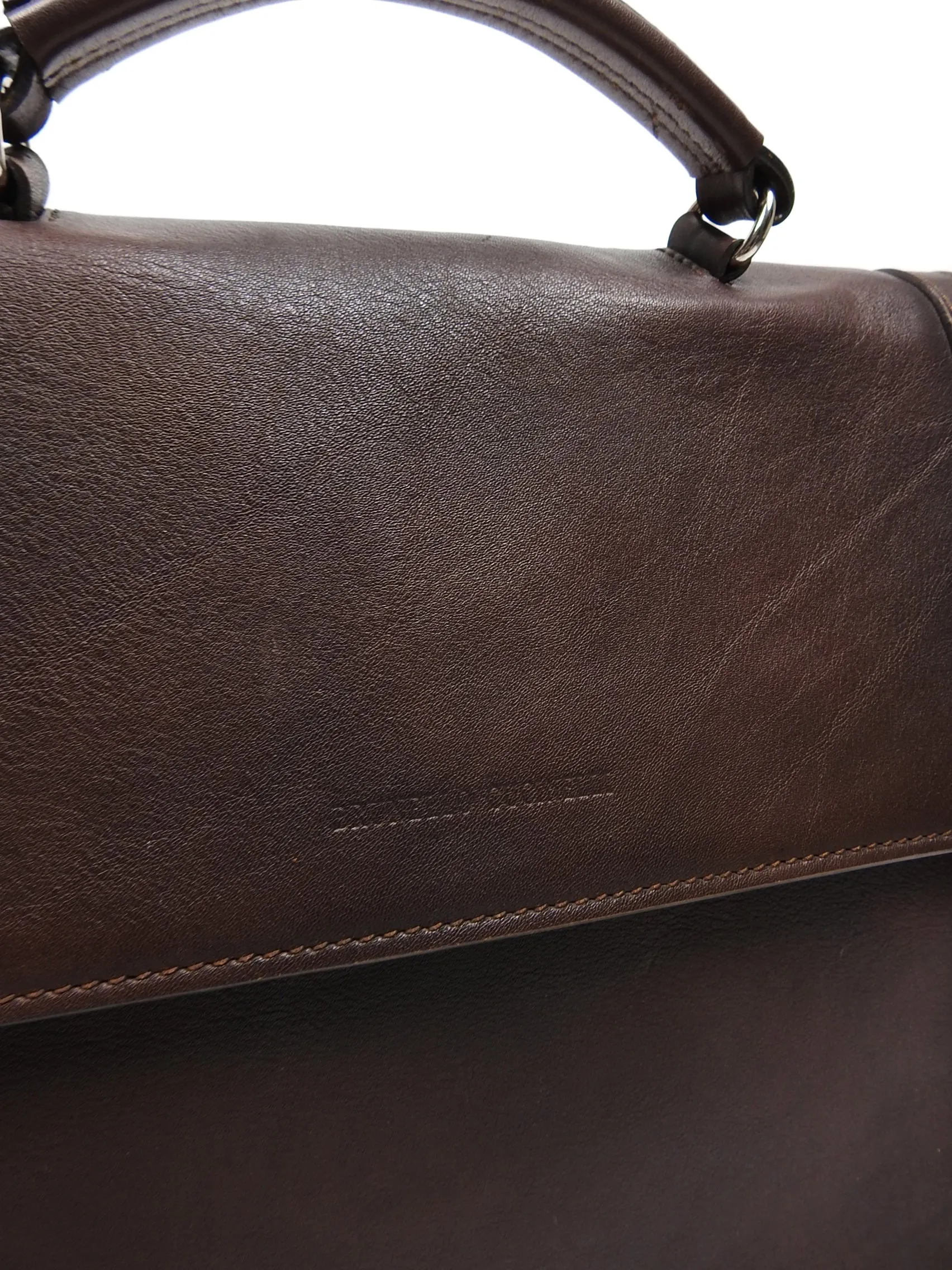 Brunello Cucinelli Brown Leather Briefcase