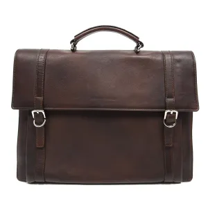 Brunello Cucinelli Brown Leather Briefcase