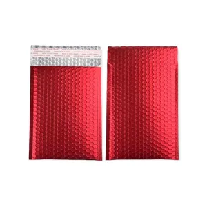 Bubble Pouch Mailer Bags Self-Seal Padded Envelope Metallic Red 38x43cm