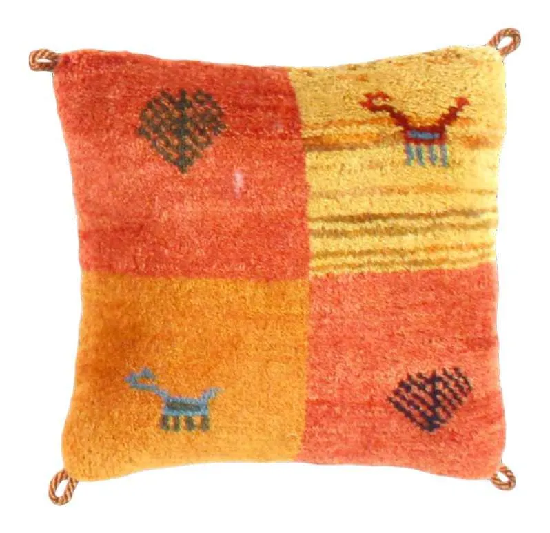 Canvello Lori Baft Rust Orange Throw Pillows - 16"X16"