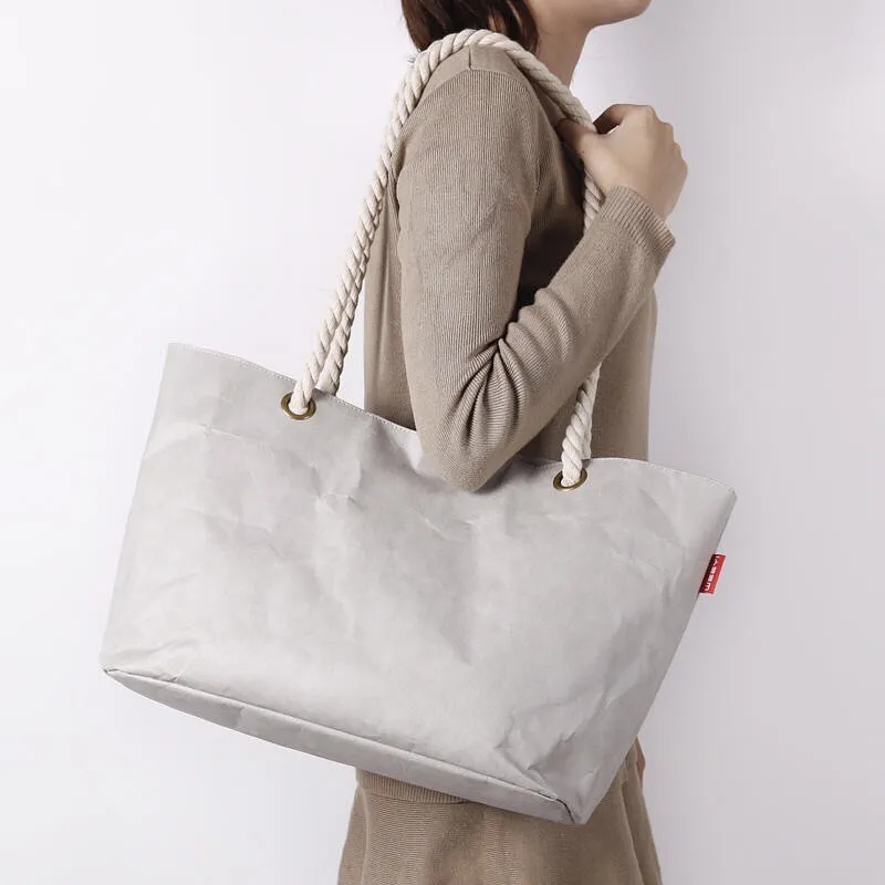 Cassia Washable Paper Shoulder Bag