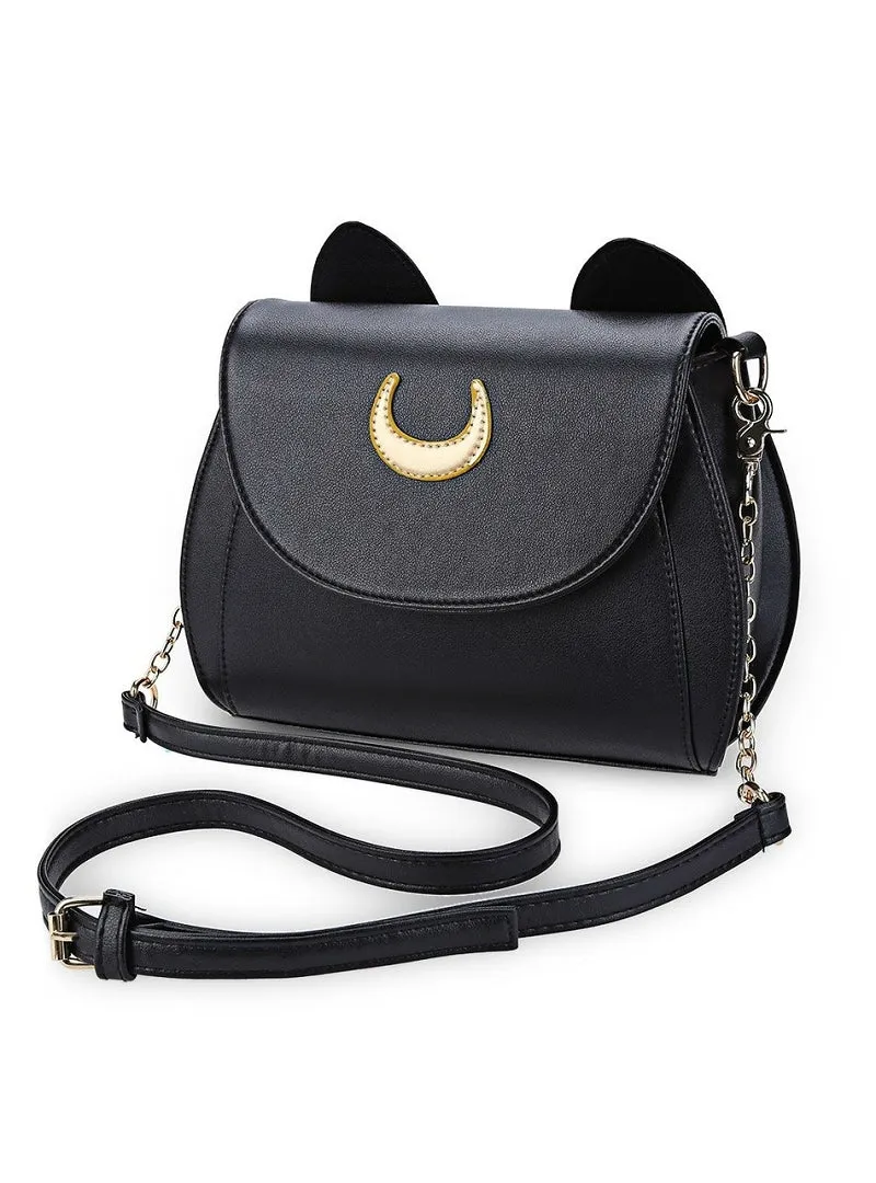 Cat Shape Chain Shoulder Bag PU Leather