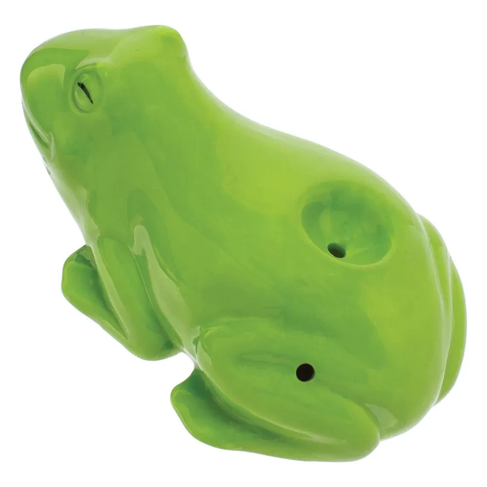 Ceramic Frog Pipe