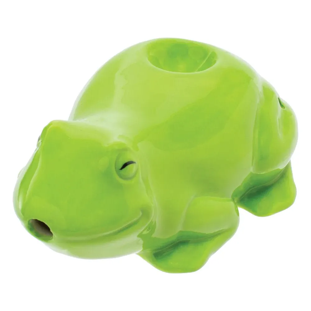 Ceramic Frog Pipe