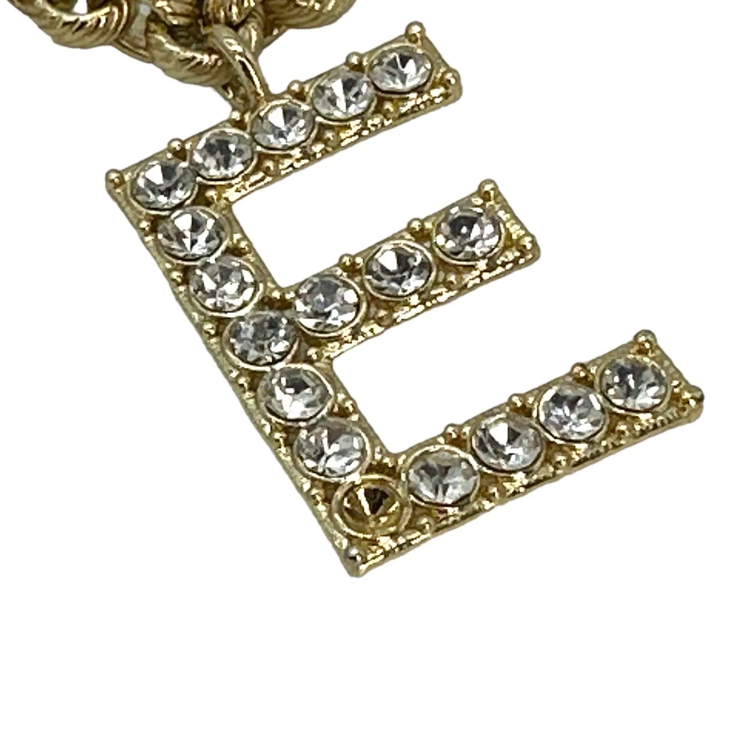 Chanel Crystal City of Lights Letter Gold Tone Waist Chain Belt