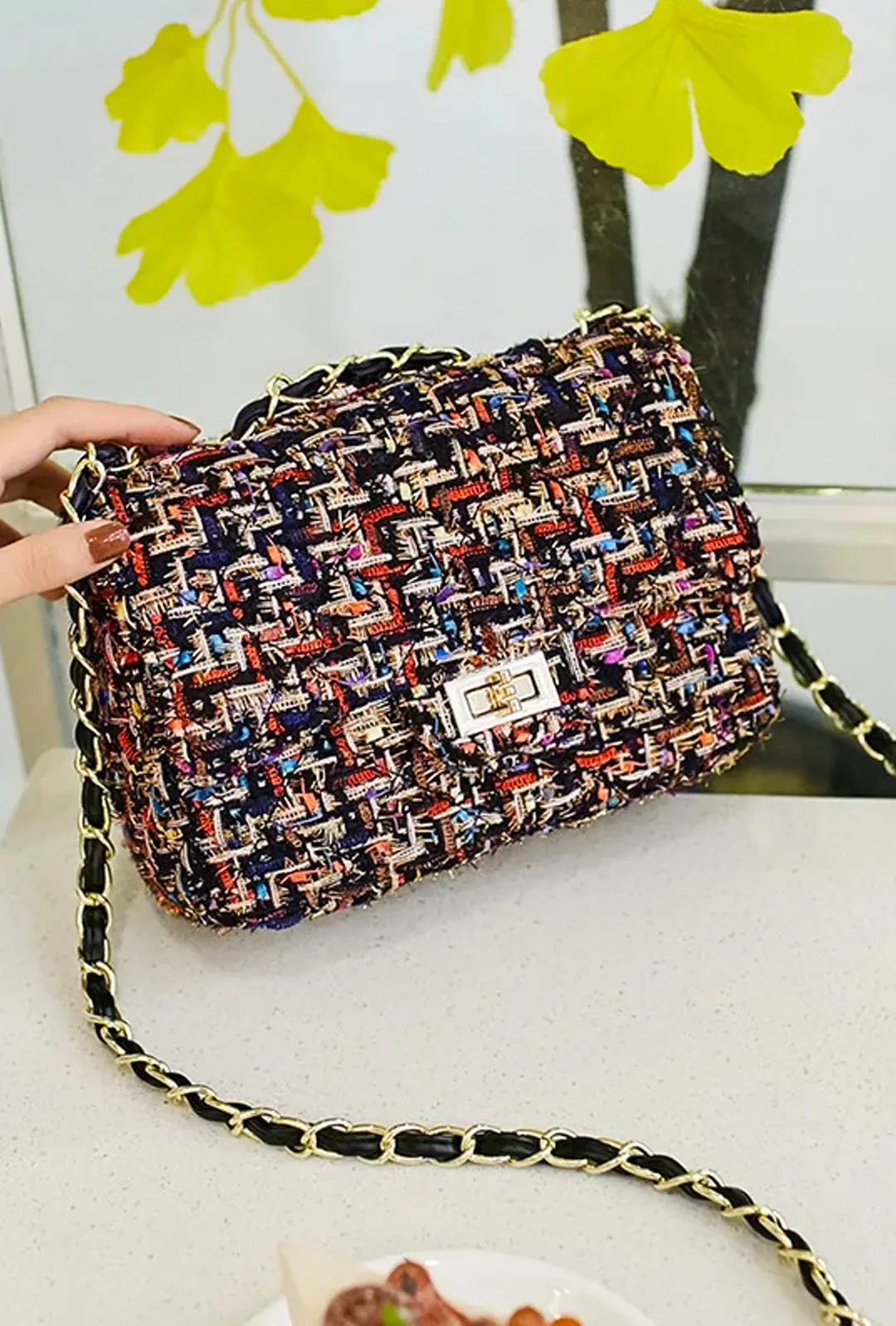 CHANTELL - TWEED SHOULDER BAG