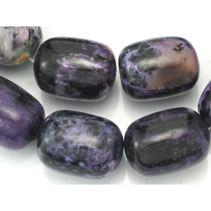 Charoite Barrels Bead Strand