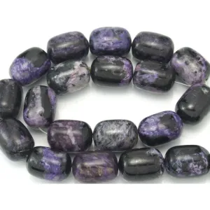 Charoite Barrels Bead Strand