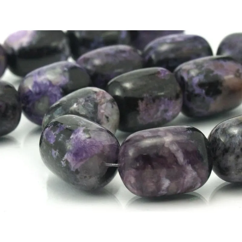 Charoite Barrels Bead Strand