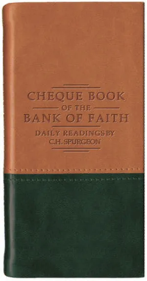 Cheque Book of the Bank of Faith Tan/ Dark Green