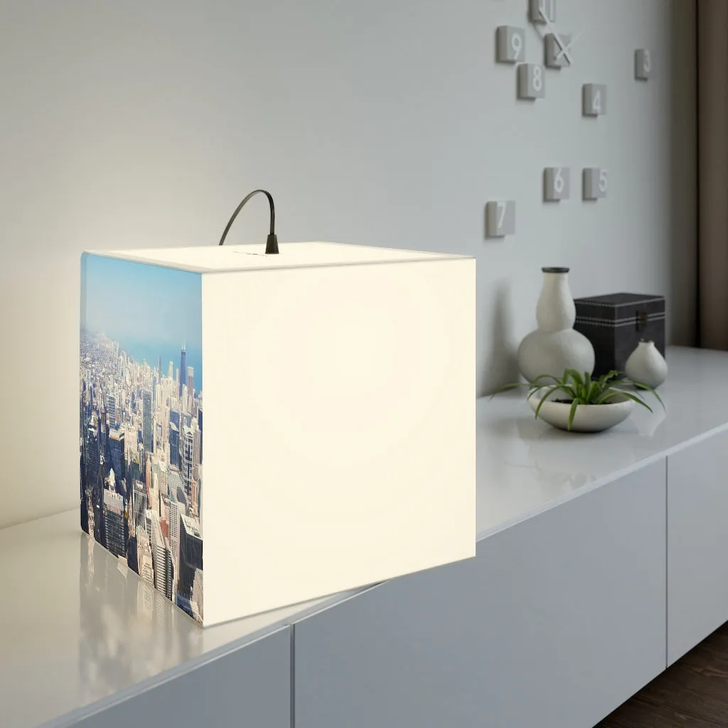 Chicago Skyline Light Cube Lamp