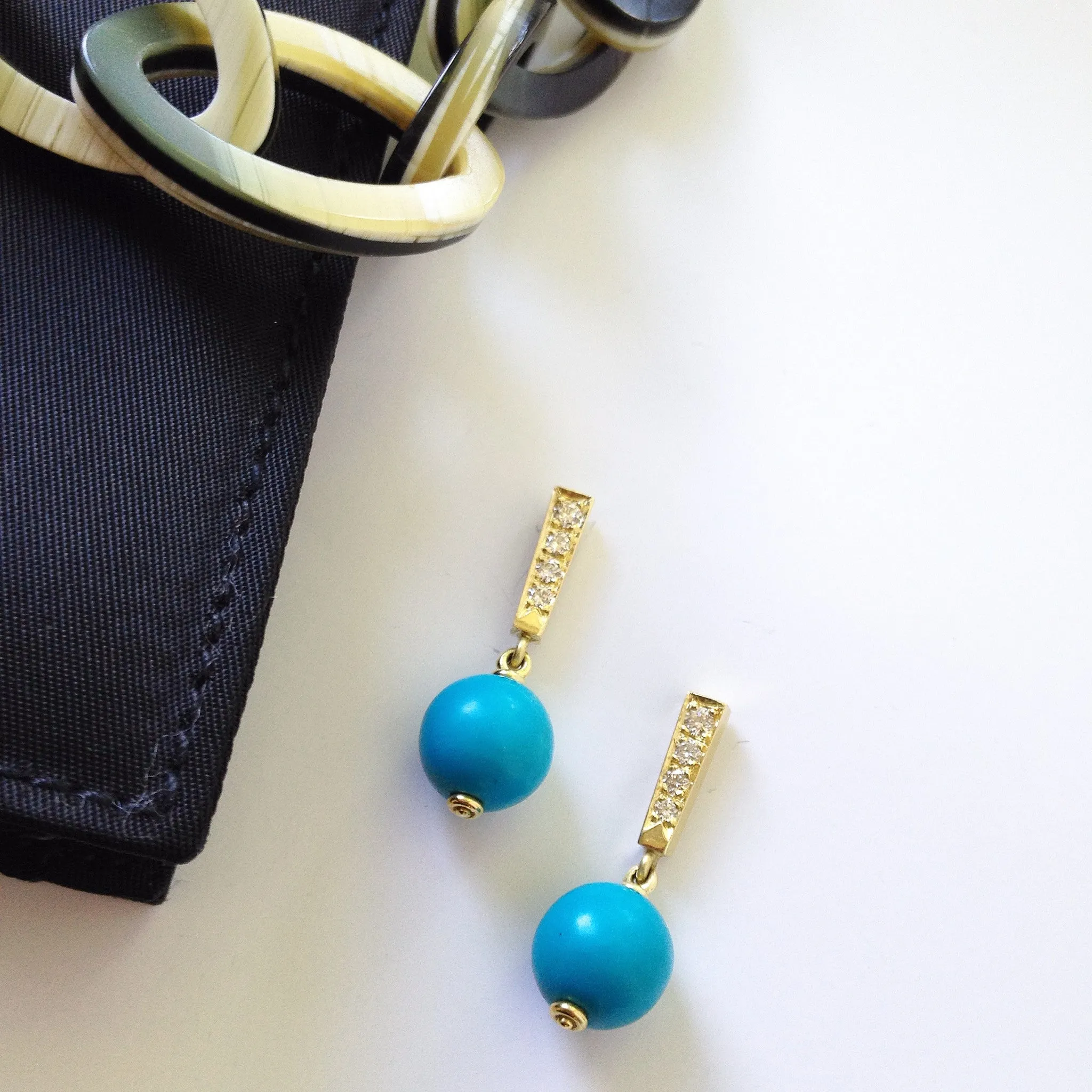 Chinese Lantern Earrings turquoise