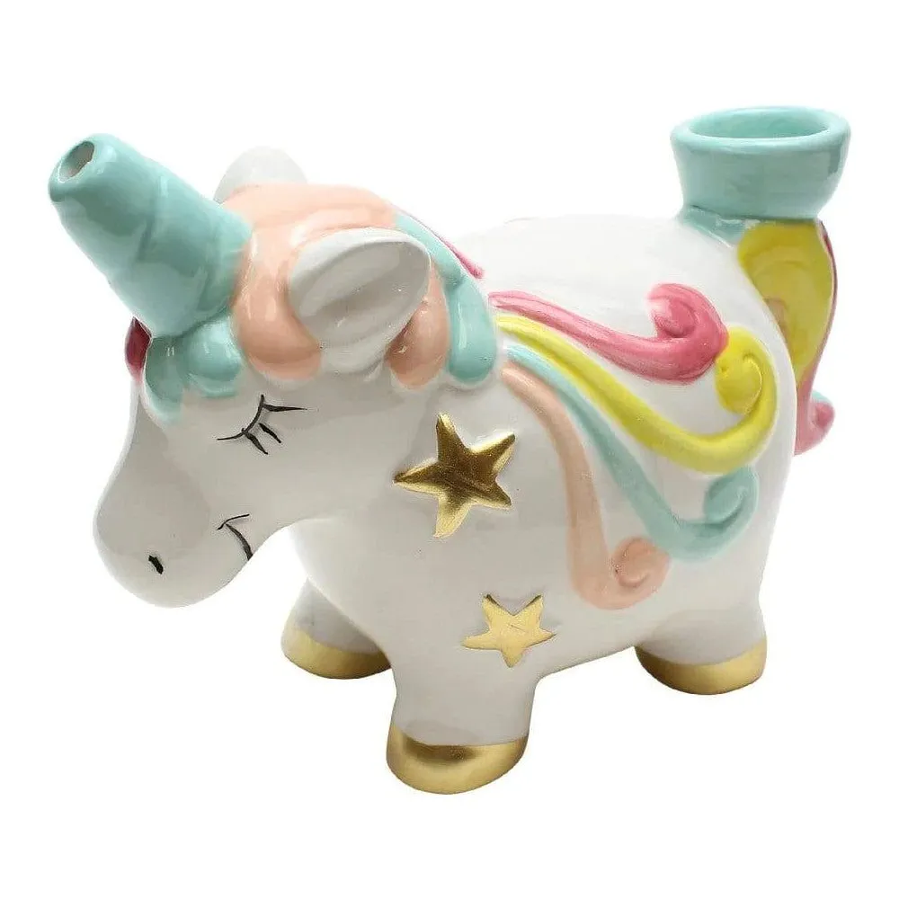 Clay Unicorn Pipe