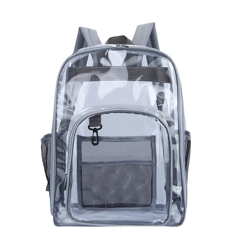 Clear Backpack Transparent Bag PVC Backpack Large Capacity Student Schoolbag