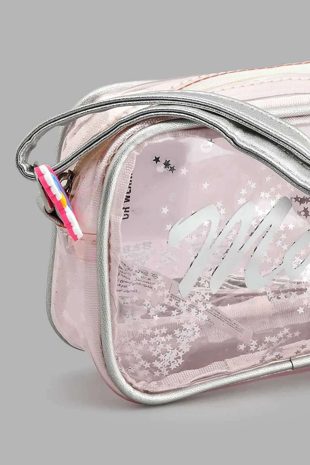 Clear Embellished Cross Body Bag