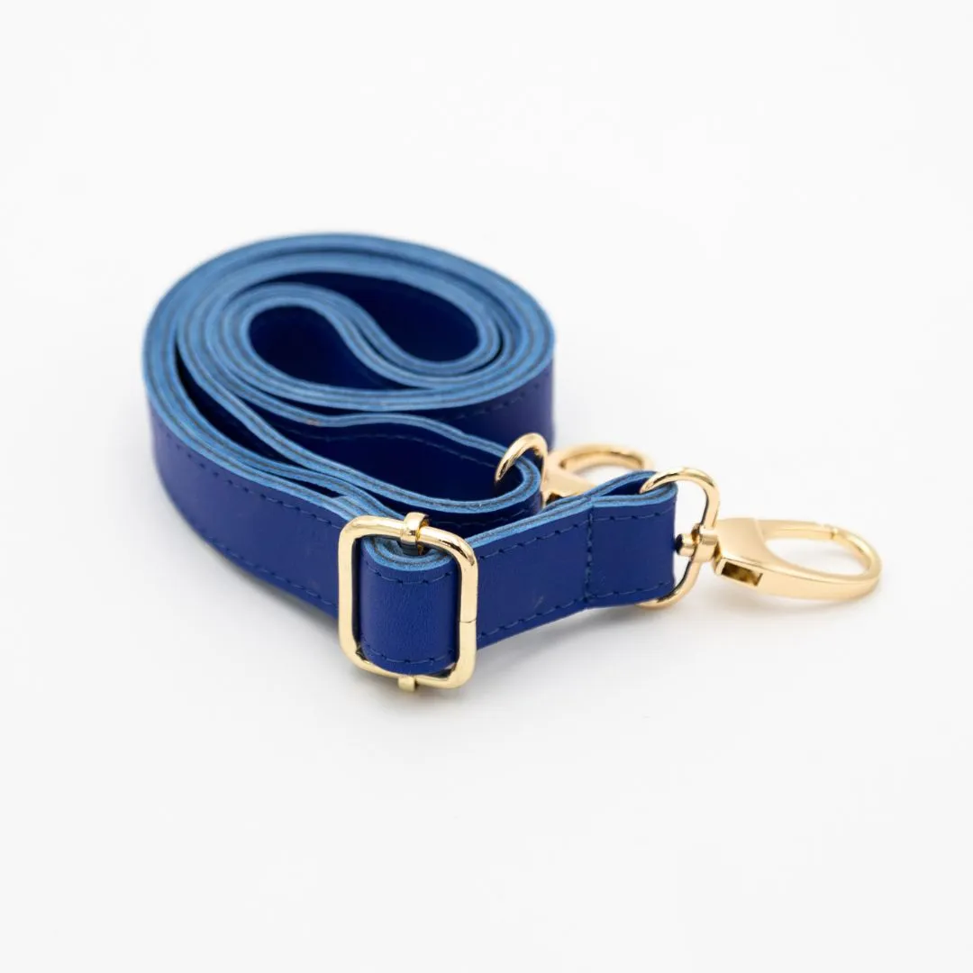 Cobalt Leather Bum Bag (w Gold Fittings)