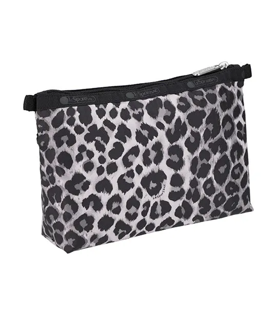 Cosmetic Clutch White Leopard