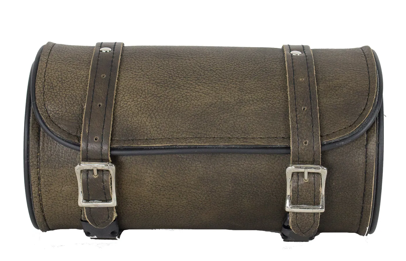 Dark Brown Leather Motorcycle Tool Bag