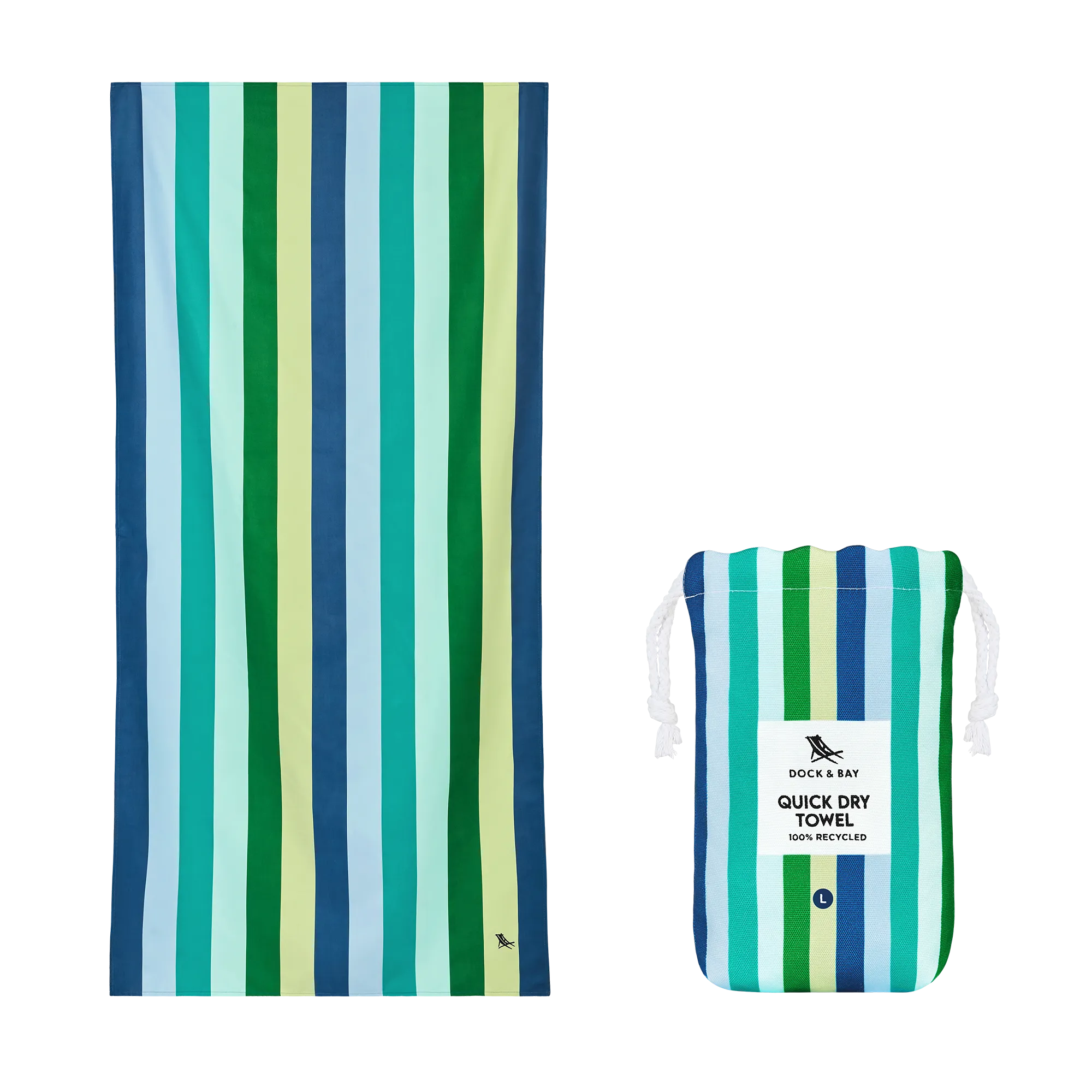 Dock & Bay Quick Dry Towel: Cool Lagoon