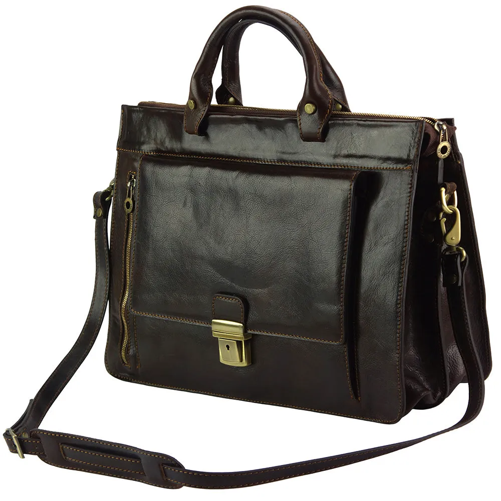 Donato leather Briefcase