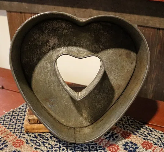 Double Heart Tin Cake Mold Unique