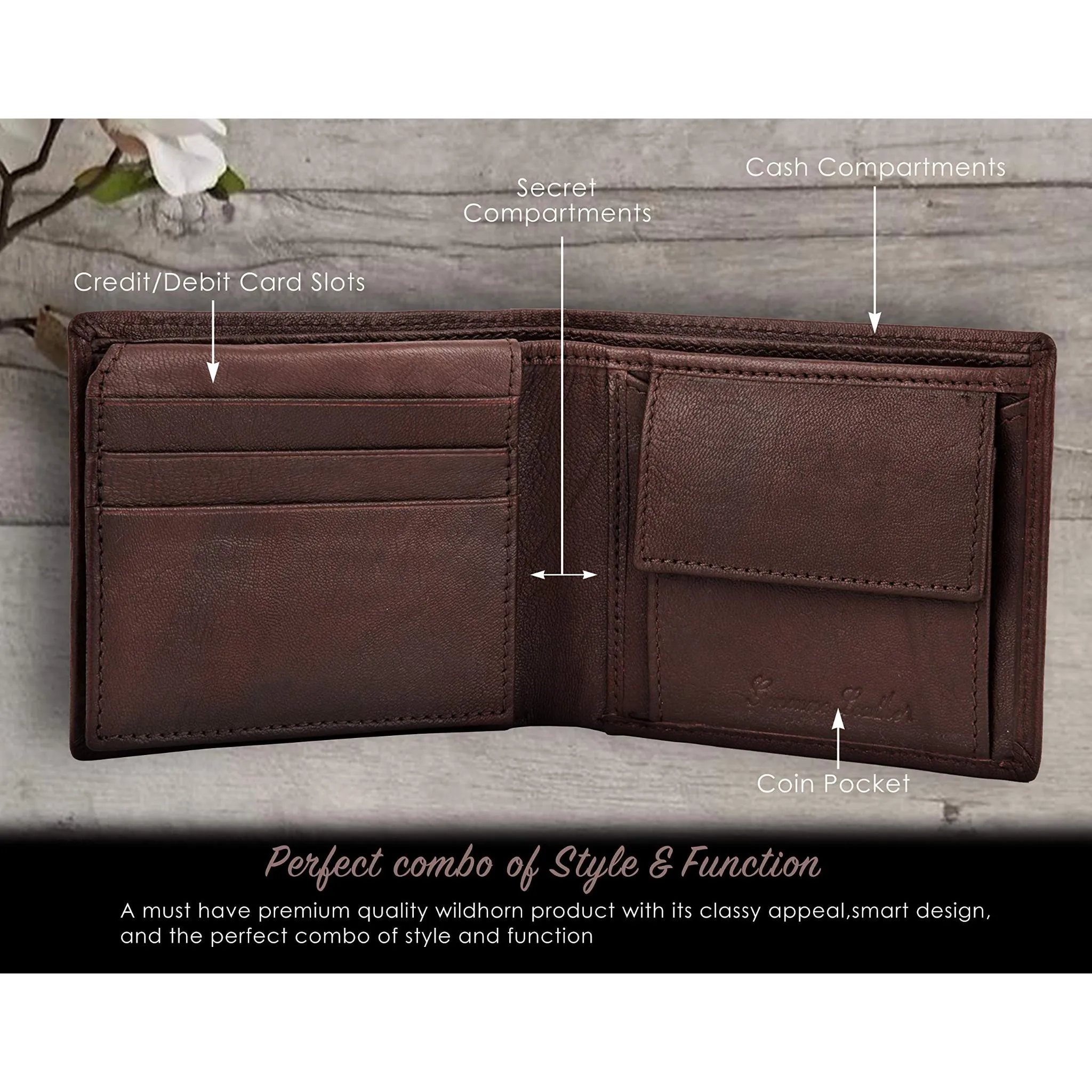 DUBLIN RFID Protected Leather Wallet  for Men