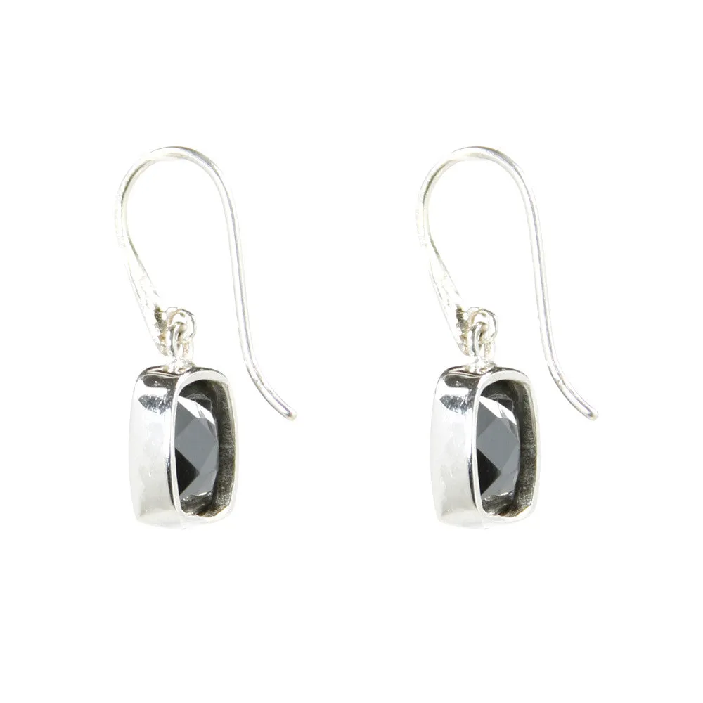 Earrings - Dangle Black Onyx Sterling Silver