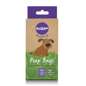 Eco-Friendly Compostable Biodegradable Poop Bags - 100pk