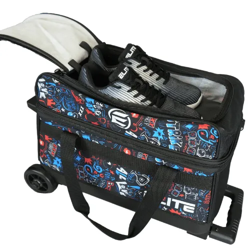 ELITE Basic Double Roller Bowling Graffiti Bowling Bag