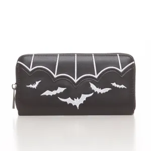 Embroidered Batty Wallet