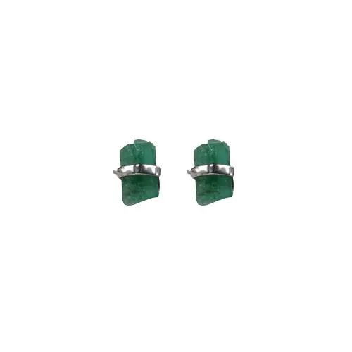 Emerald Wrap Stud Earrings