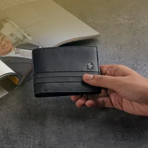 Ethan | Bifold Men’s Leather Wallet | Colour: Black