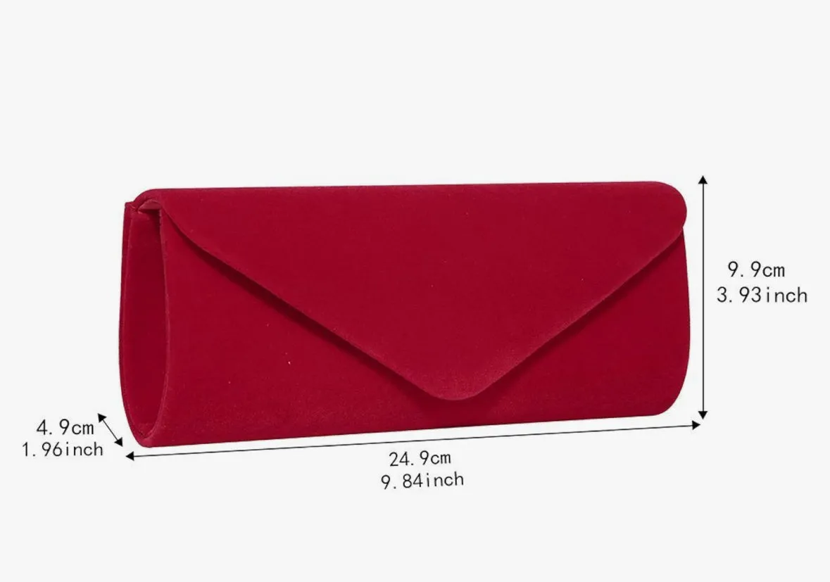 Evening Bag Clutch Purse.   Handbag With Detachable Chain Strap