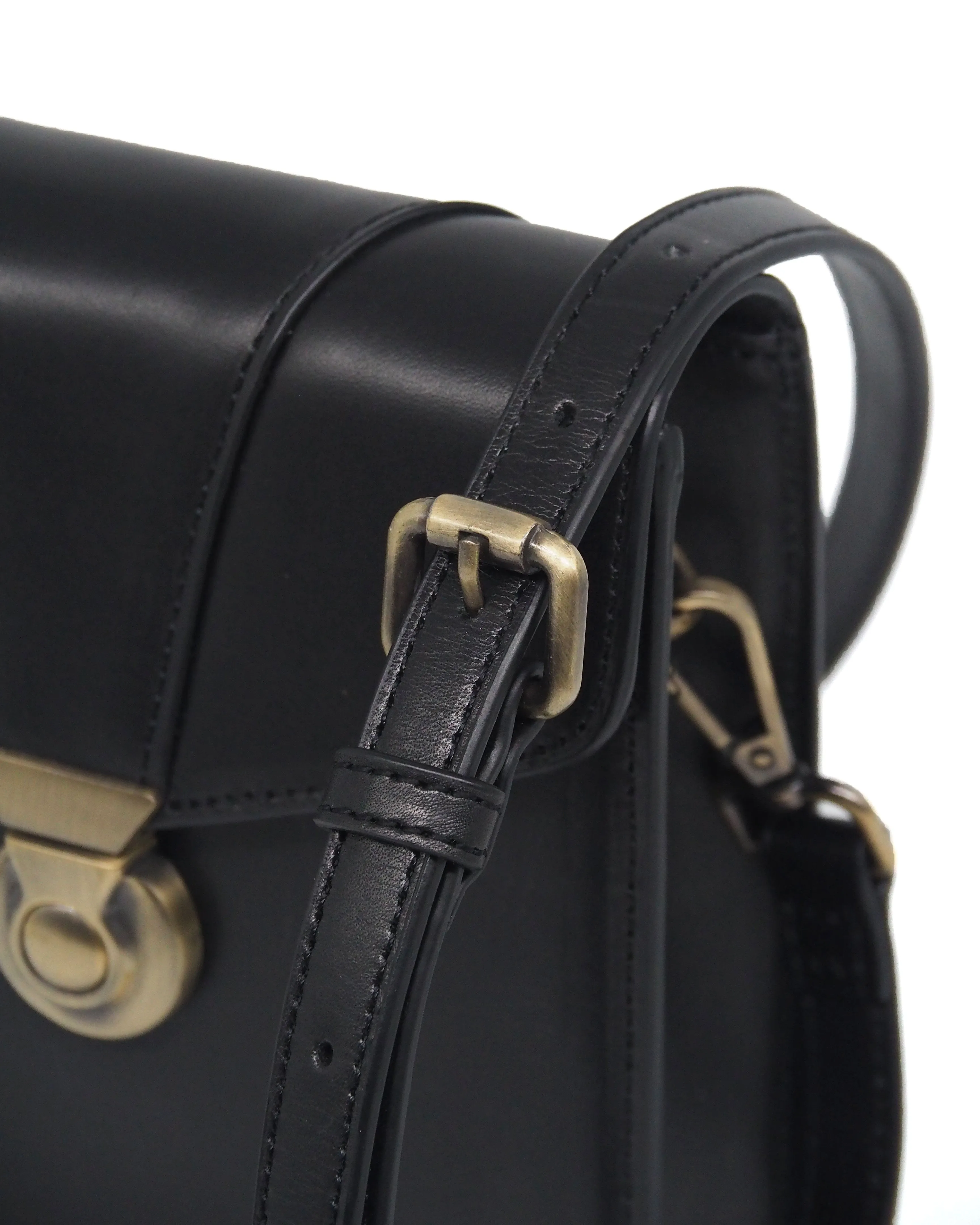 Explorer Lock Crossbody (Nero)