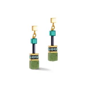 GeoCUBE Iconic Precious Green Earrings