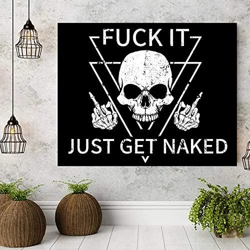 Get Naked Skull Tapestry