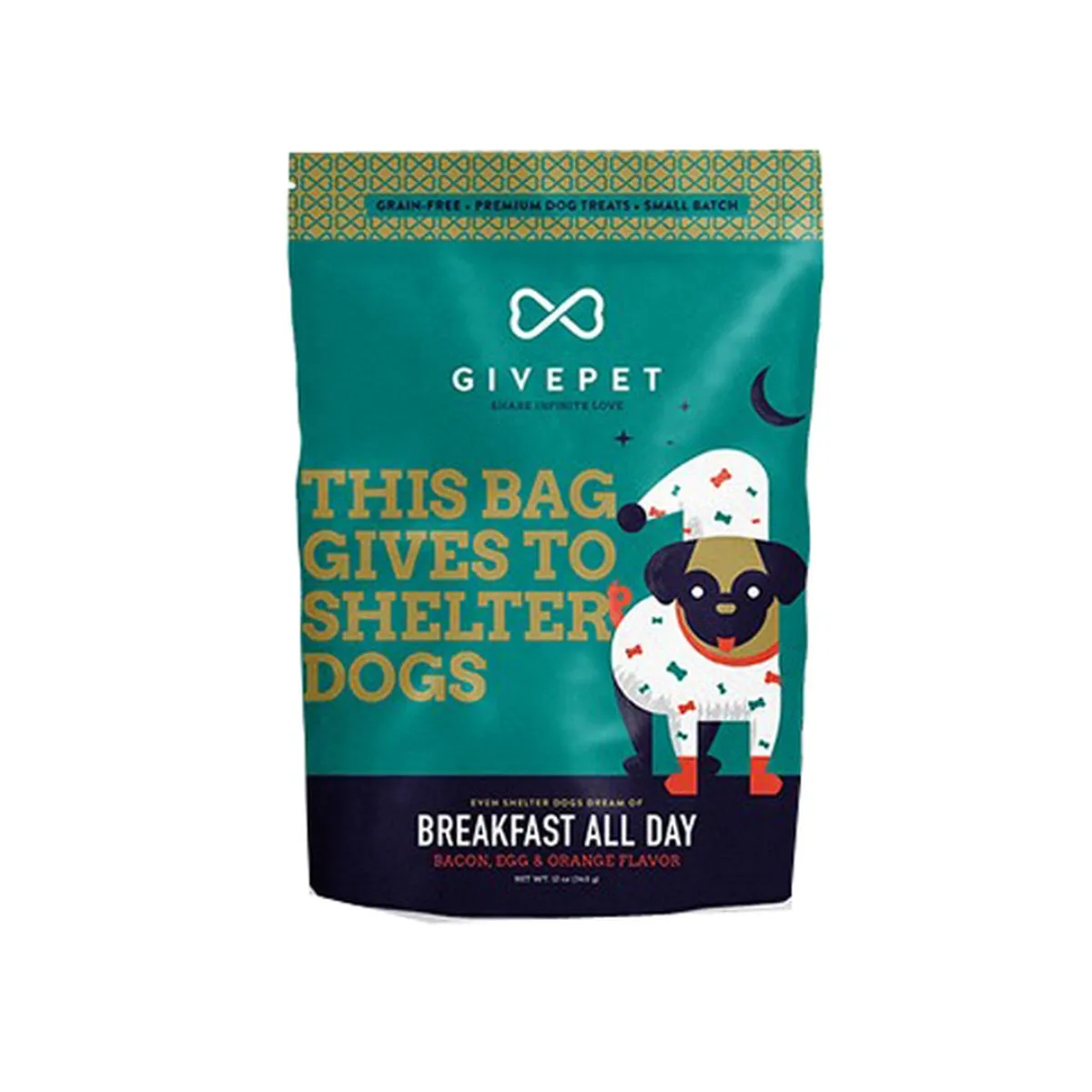 GivePet Bacon & Eggs Dry Dog Treats 9.5 lb