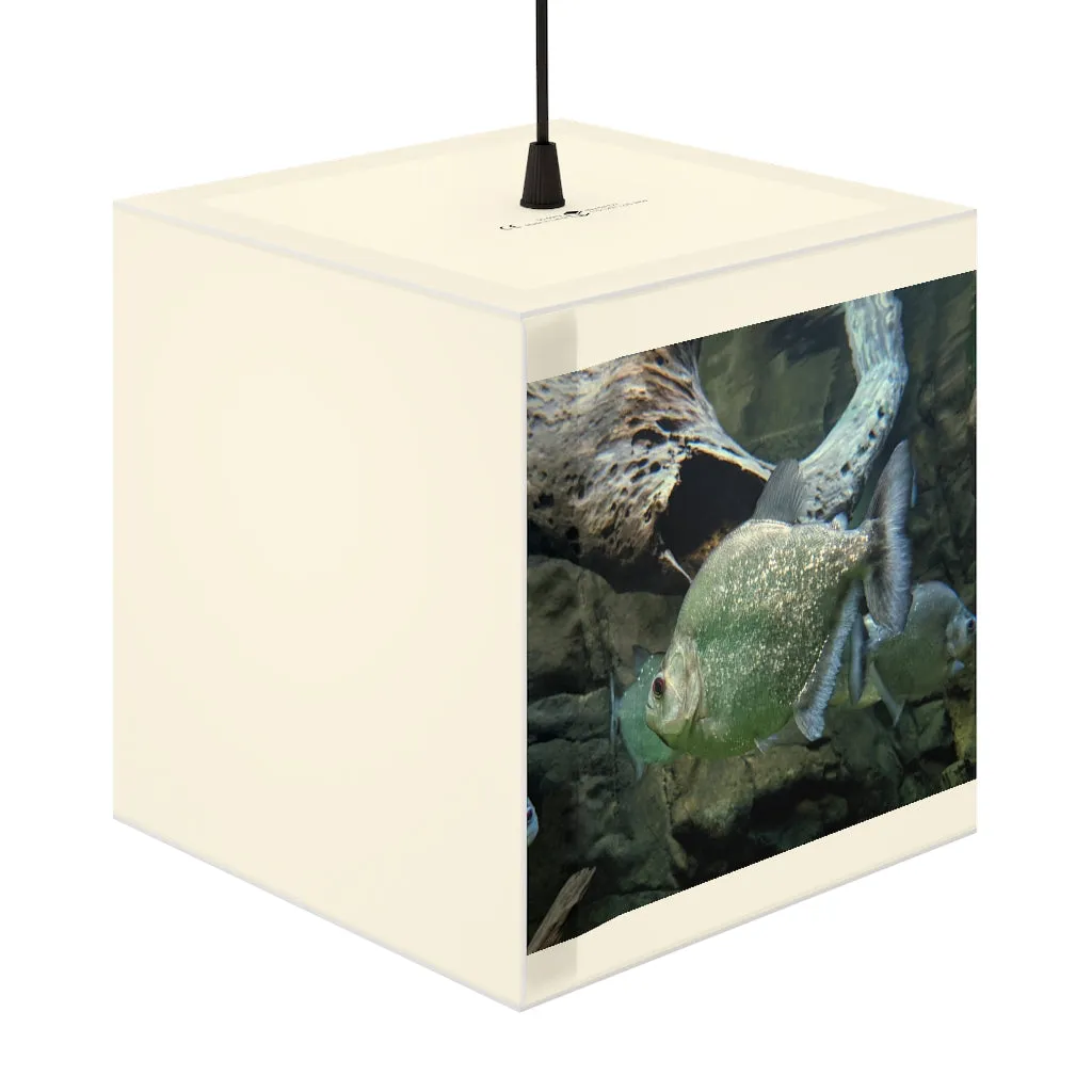 Glitter Green Fish Personalized Lamp