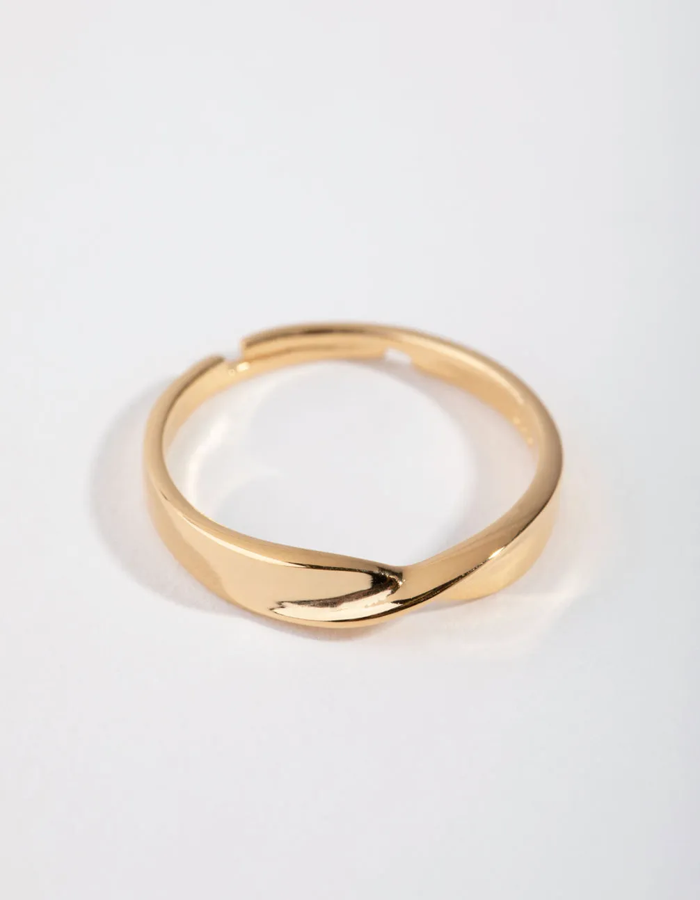 Gold-Plated Sterling Silver Open Ring